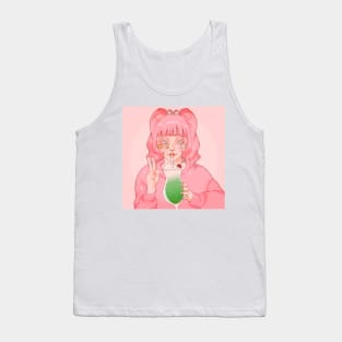 Pink melon soda girlie Tank Top